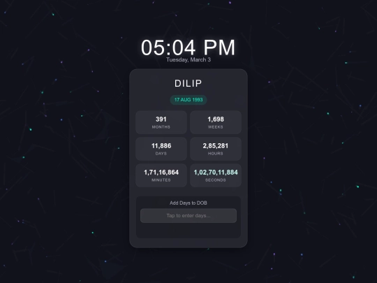 Age-calculator-Dilip screenshot