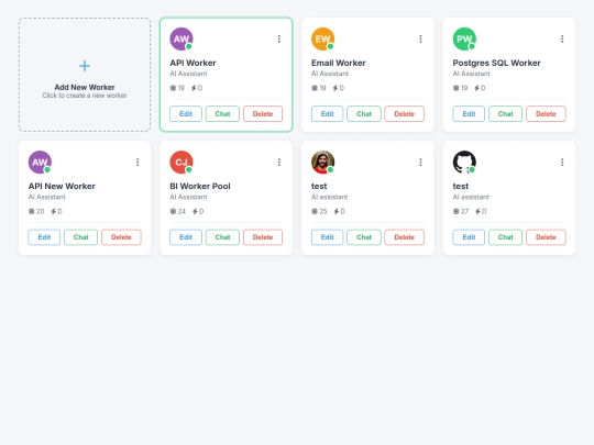 Dashboard Modern AI style screenshot