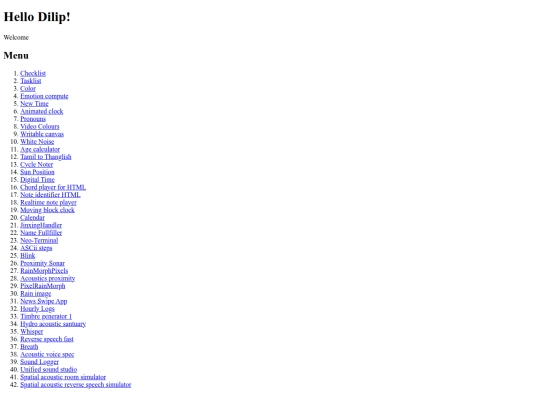 index screenshot