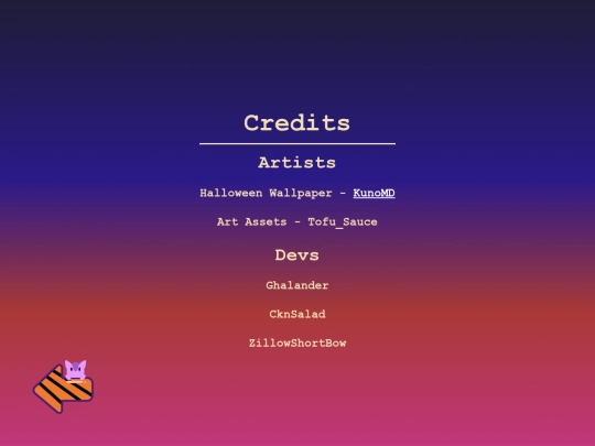pages/credits_page screenshot