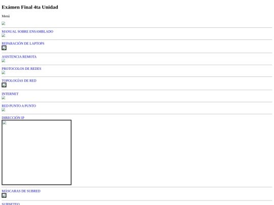 Index screenshot