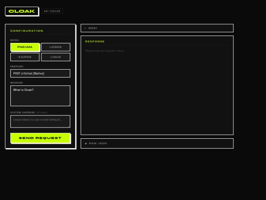 cloak-api-test screenshot