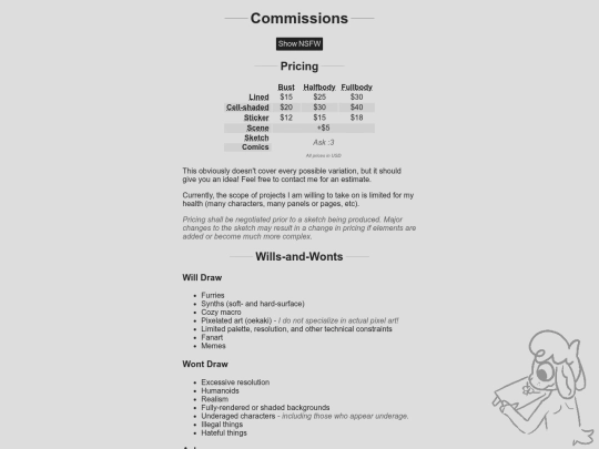 commissions screenshot