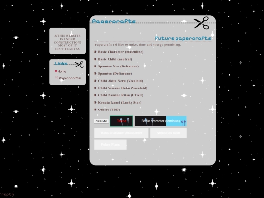 papercrafts_LP screenshot