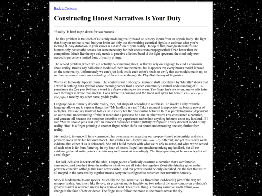 rants/honest-narratives screenshot