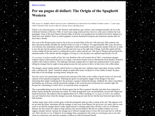 rants/onspaghettiwesterns screenshot