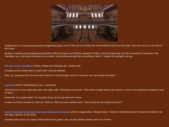 dr2/library/fanfiction screenshot