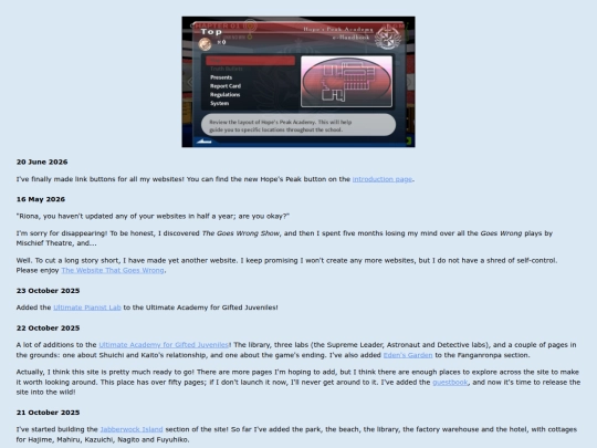 updates screenshot