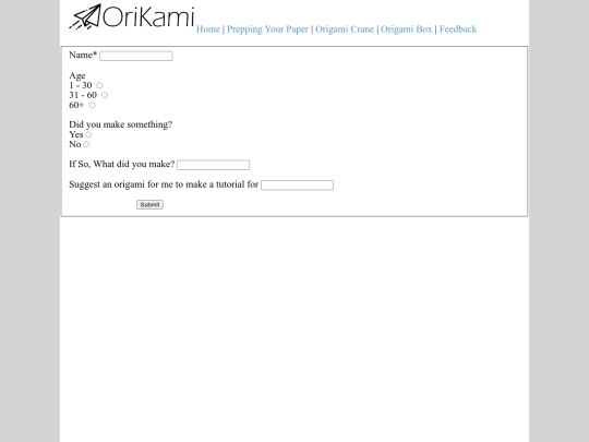 form screenshot