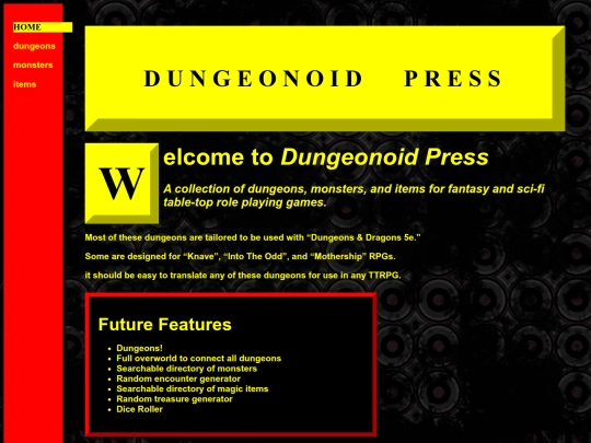 Dungeon Press/DP_home screenshot