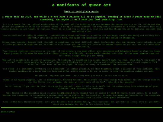 artistmanifesto screenshot