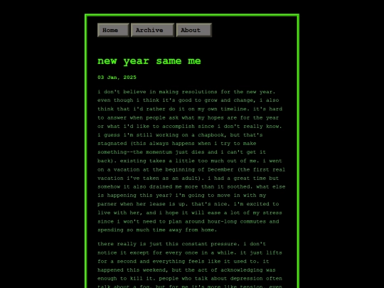 voidplazablog/blog/posts/2025-01-03-new-year-same-me screenshot