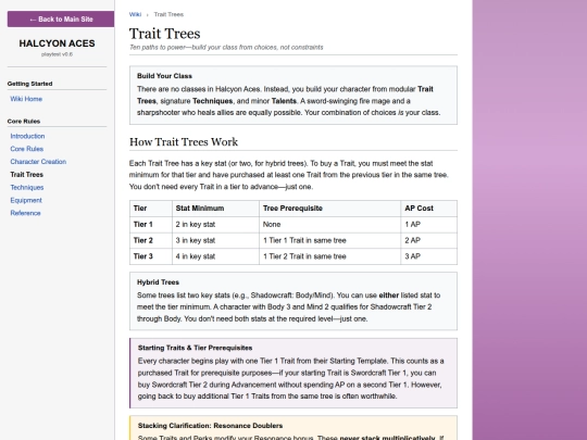 projects/halcyon-aces/wiki/trait-trees screenshot