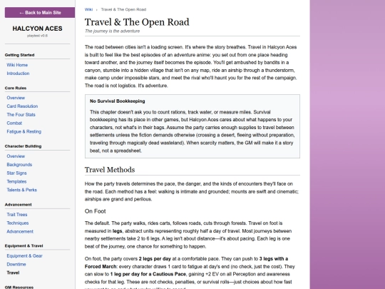 projects/halcyon-aces/wiki/travel screenshot