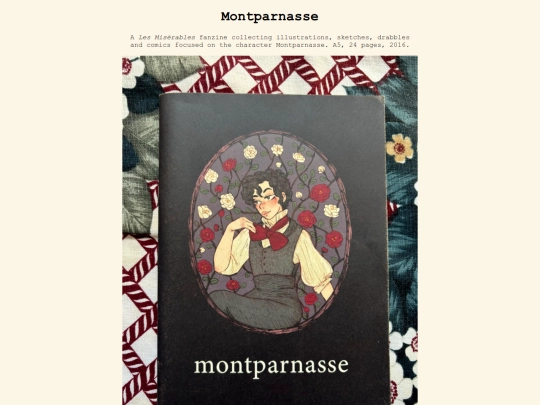 fanzines/montparnasse screenshot