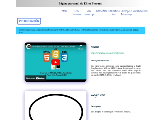 paginaWebPersonal screenshot