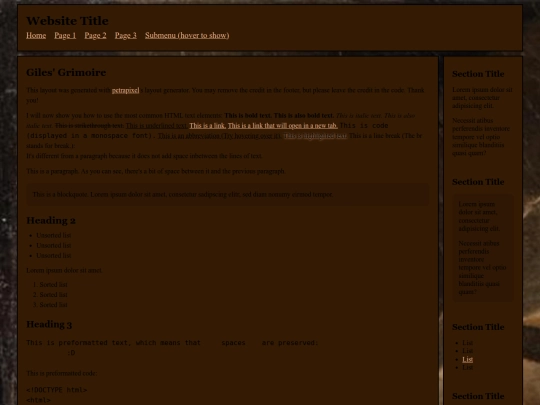 blog screenshot
