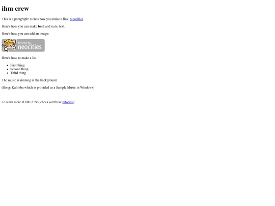 index screenshot
