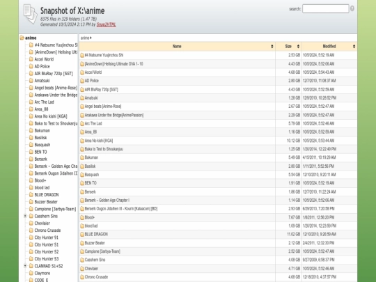 index screenshot