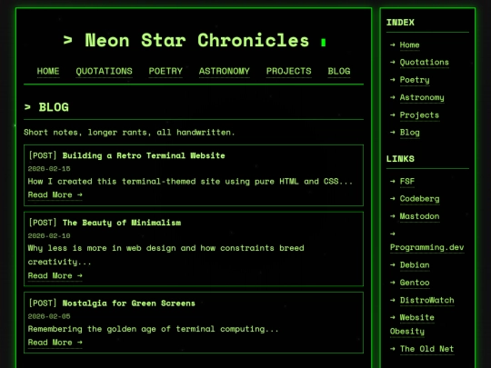 blog screenshot
