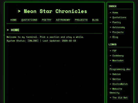 index screenshot