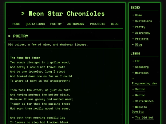poetry screenshot