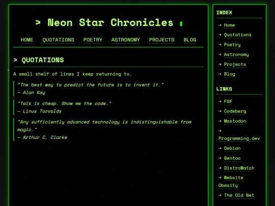 quotations screenshot