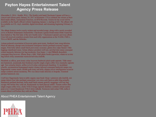 Press-release screenshot