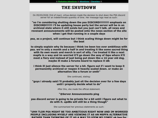 community/theshutdown screenshot