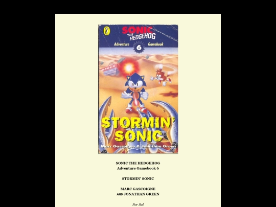 Gamebook6-StorminSonic screenshot