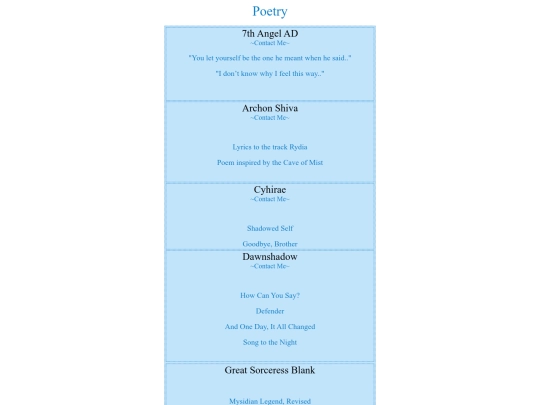 blueplanet/poetry screenshot