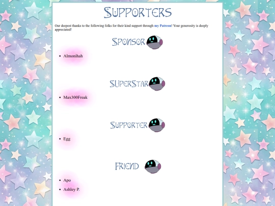 supporters screenshot