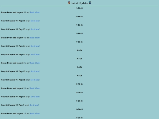 updates screenshot