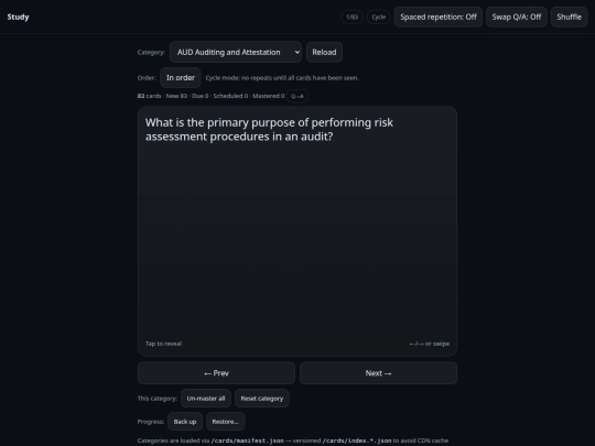 study screenshot