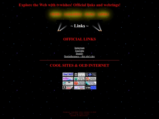 links screenshot