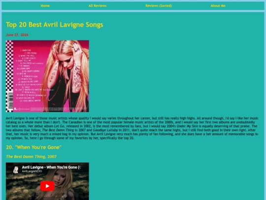 reviews/avril-lavigne-best-songs screenshot