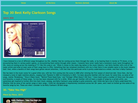 reviews/kelly-clarkson-best-songs screenshot