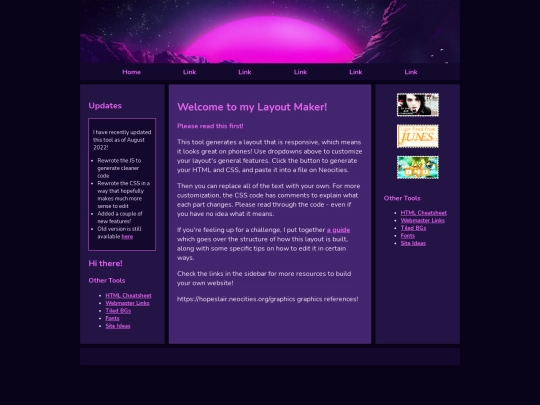 page screenshot