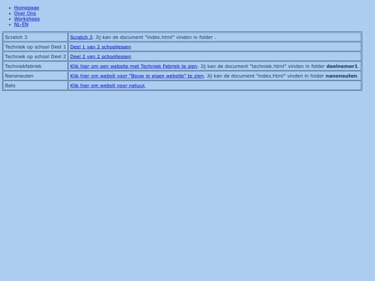 index screenshot
