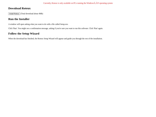 Install screenshot