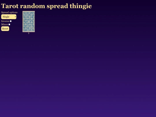 tarot screenshot