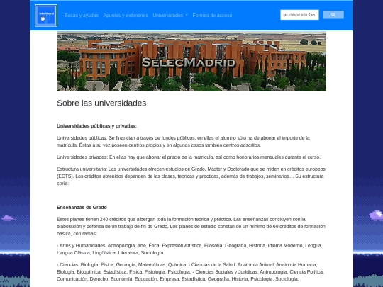 infouni screenshot
