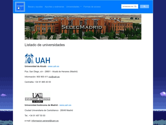 listauni screenshot