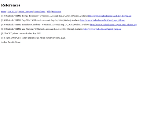 references screenshot
