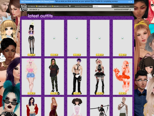 IMVU/outfits screenshot