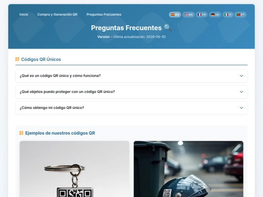 FAQ screenshot