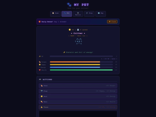 test/pet screenshot