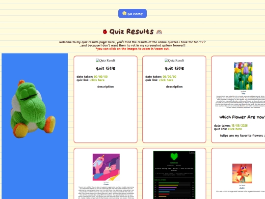 quiz results/QZR screenshot