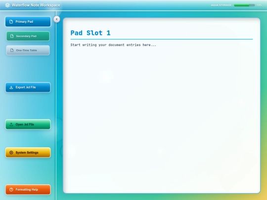 waterflow screenshot