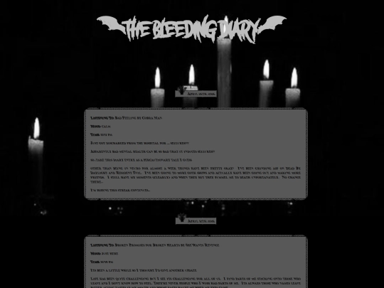 diary screenshot